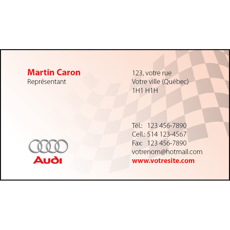 Cartes d'affaires Audi - 1 ct, BCAU03