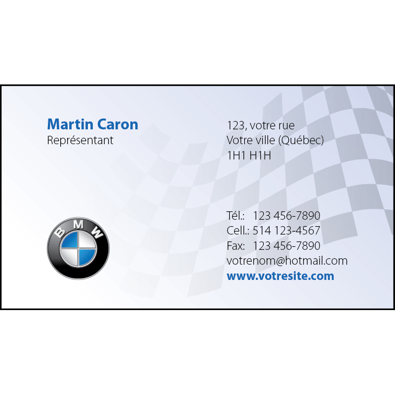 BMW Business cards - 1 side, BCBM03
