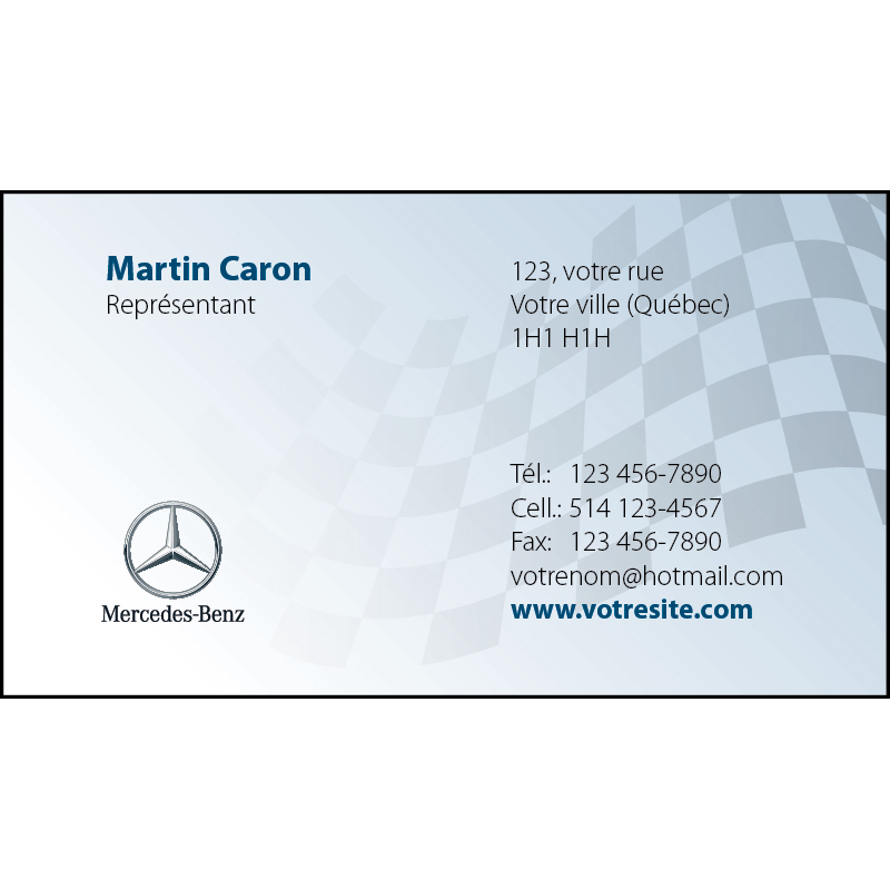 Cartes d'affaires Mercedes-Benz - 1 ct, BCMB03