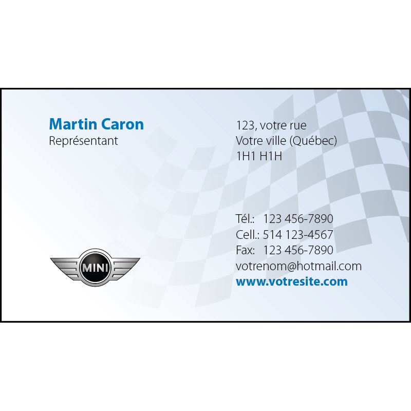 Mitsubishi Business cards - 1 side, BCMT03